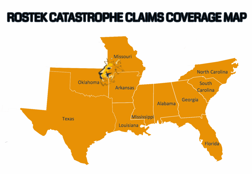 Rostek Catastrophe Claims Map